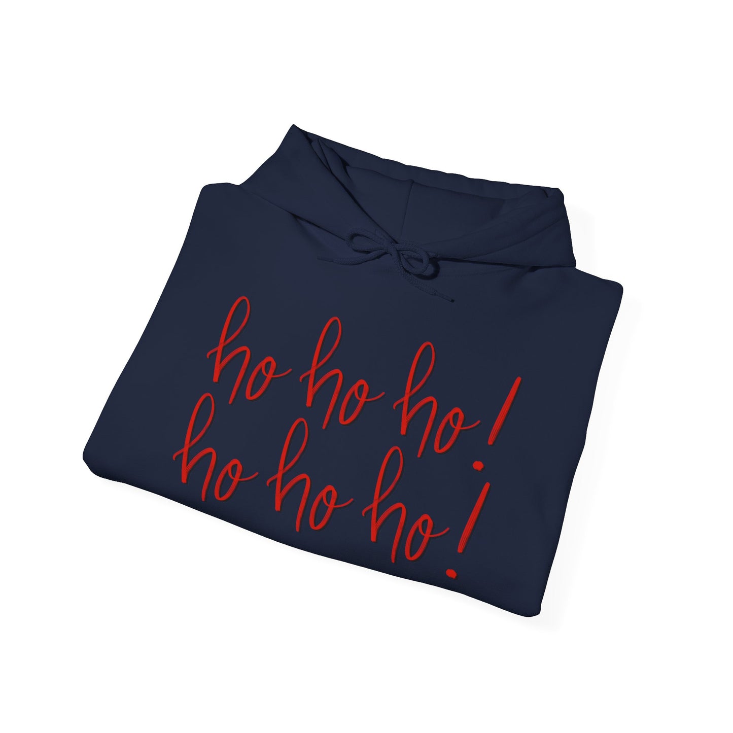 Ho Ho Ho Christmas Hoodie – Festive Script Holiday Pullover