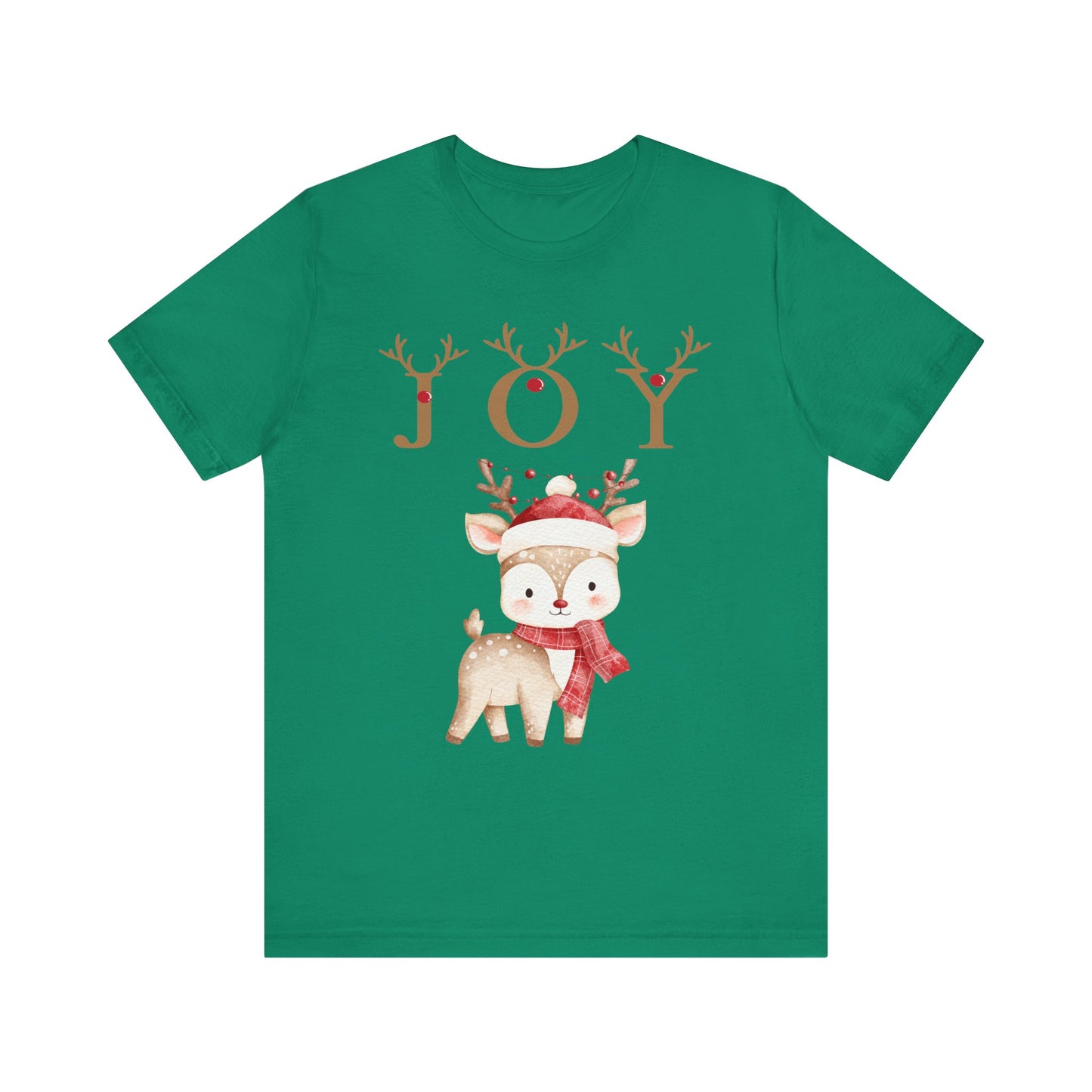 Joy Reindeer Tee – Cute Christmas Holiday T-Shirt