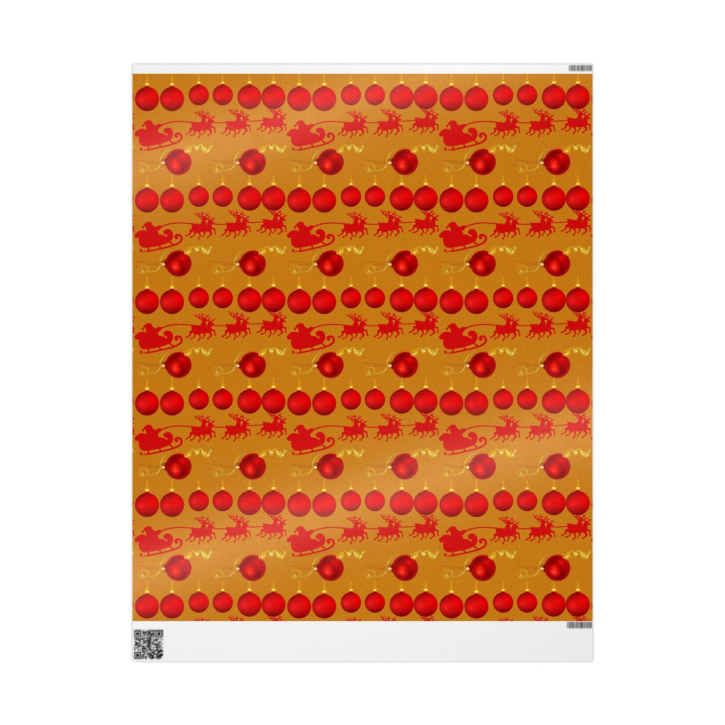 Holiday Balloon & Ornament Wrapping Paper