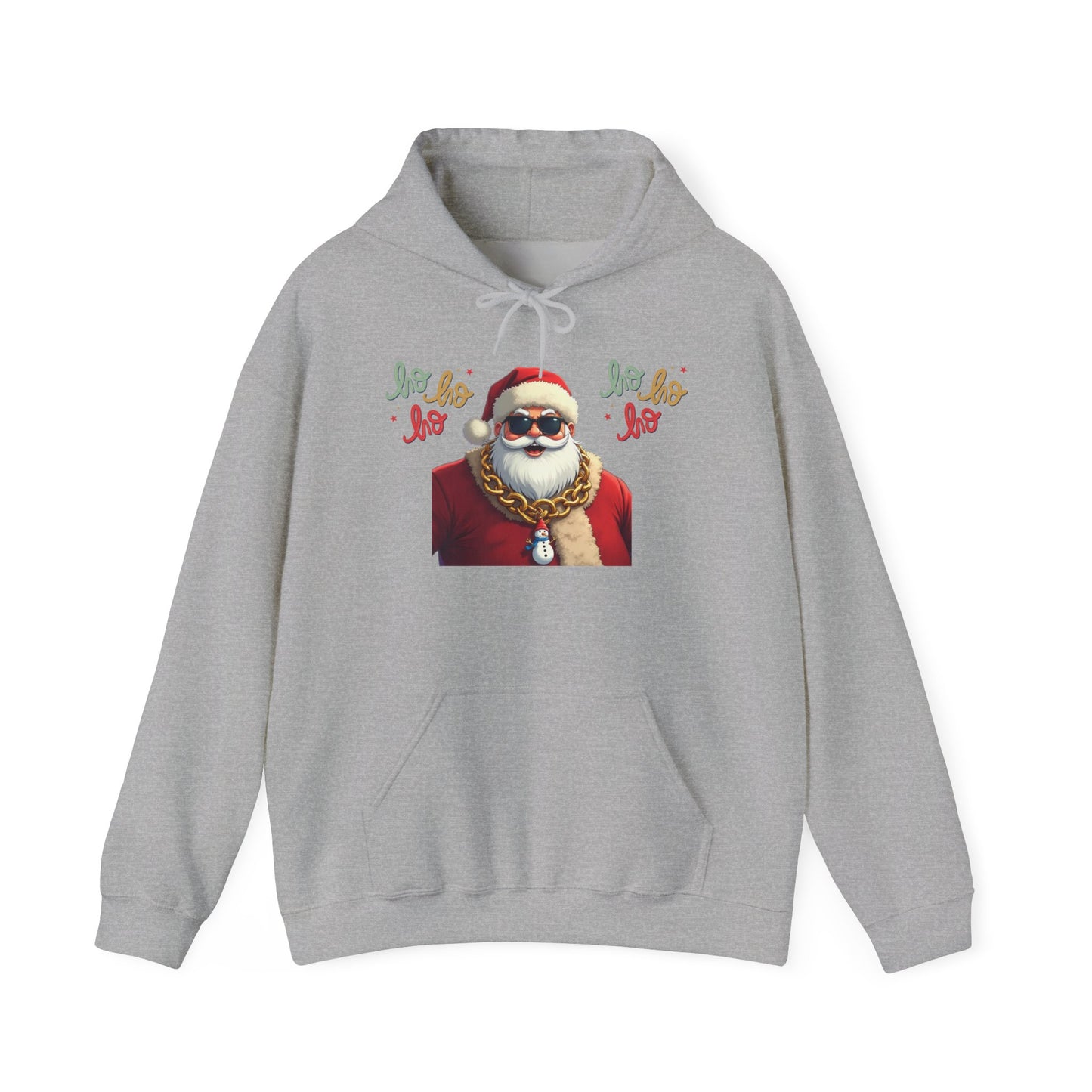 Santa Bling Hoodie – "Ho Ho Ho" Christmas Sweatshirt