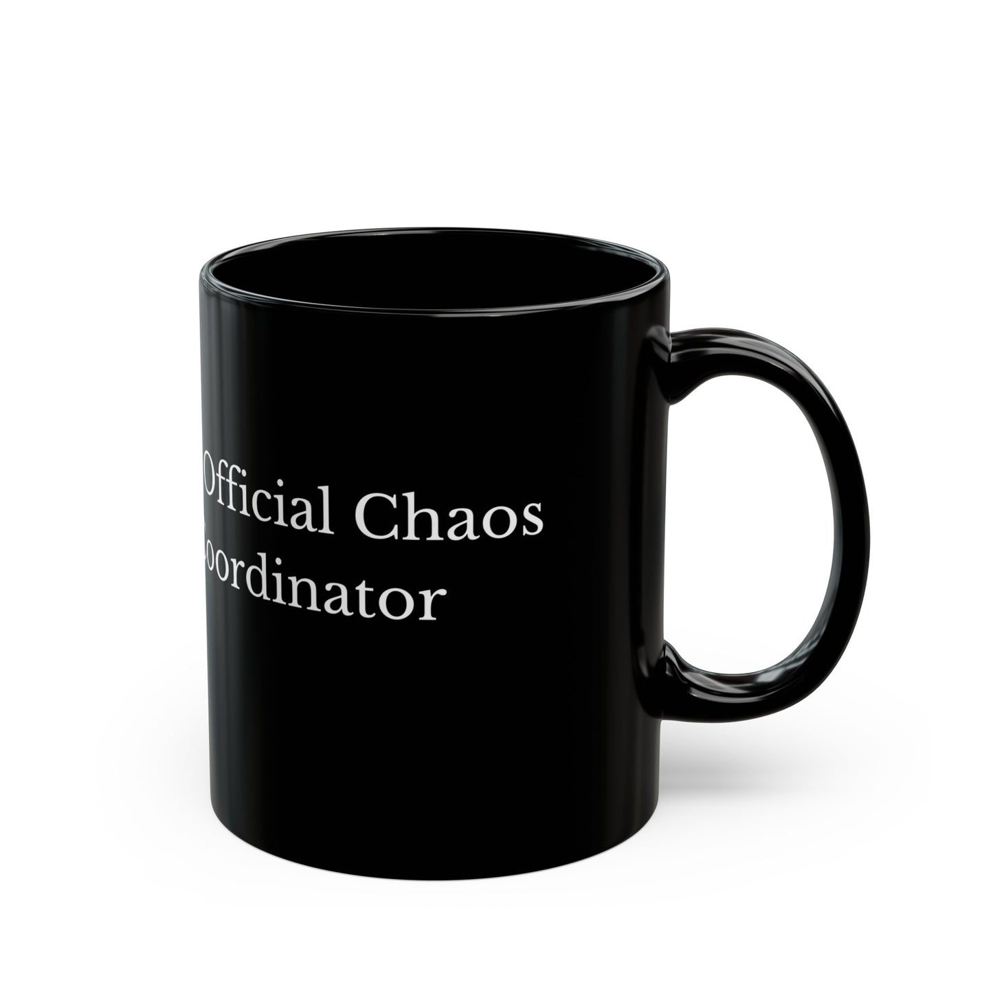 Black Mug for HR Chaos Coordinators - Perfect Gift for Office or Home, Funny Coffee Cup, HR: Official Chaos Coordinator