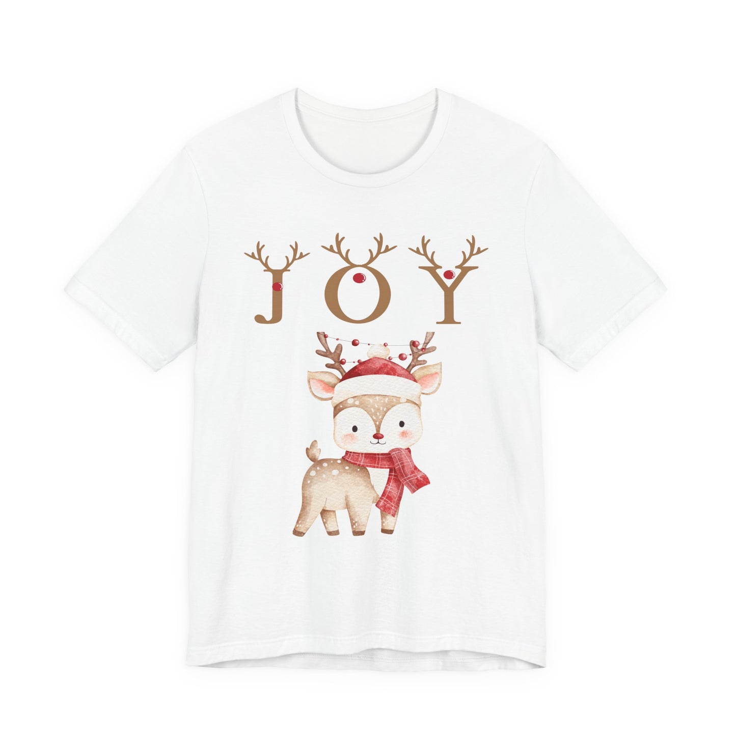 Joy Reindeer Tee – Cute Christmas Holiday T-Shirt
