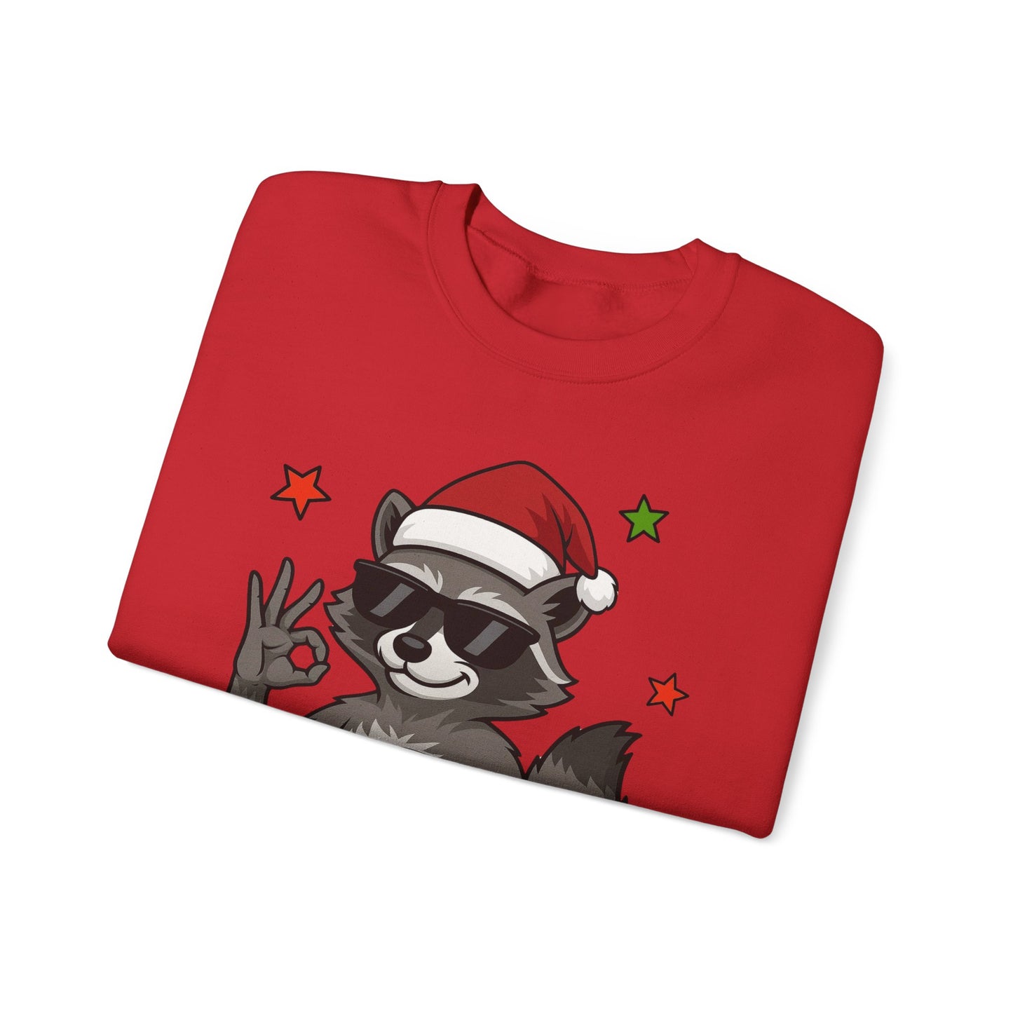 Christmas Raccoon 'Six Seven' Crewneck Sweatshirt