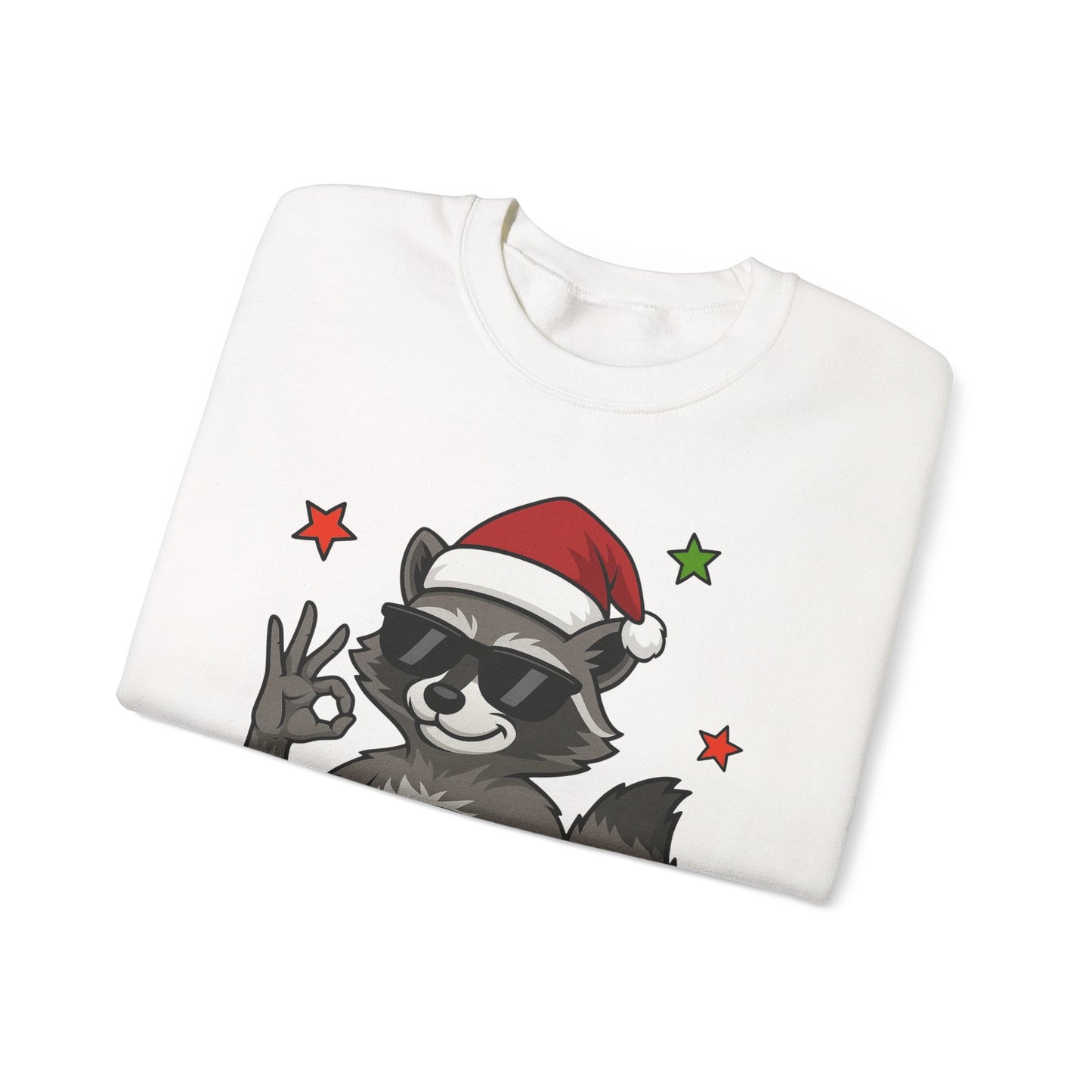 Christmas Raccoon 'Six Seven' Crewneck Sweatshirt
