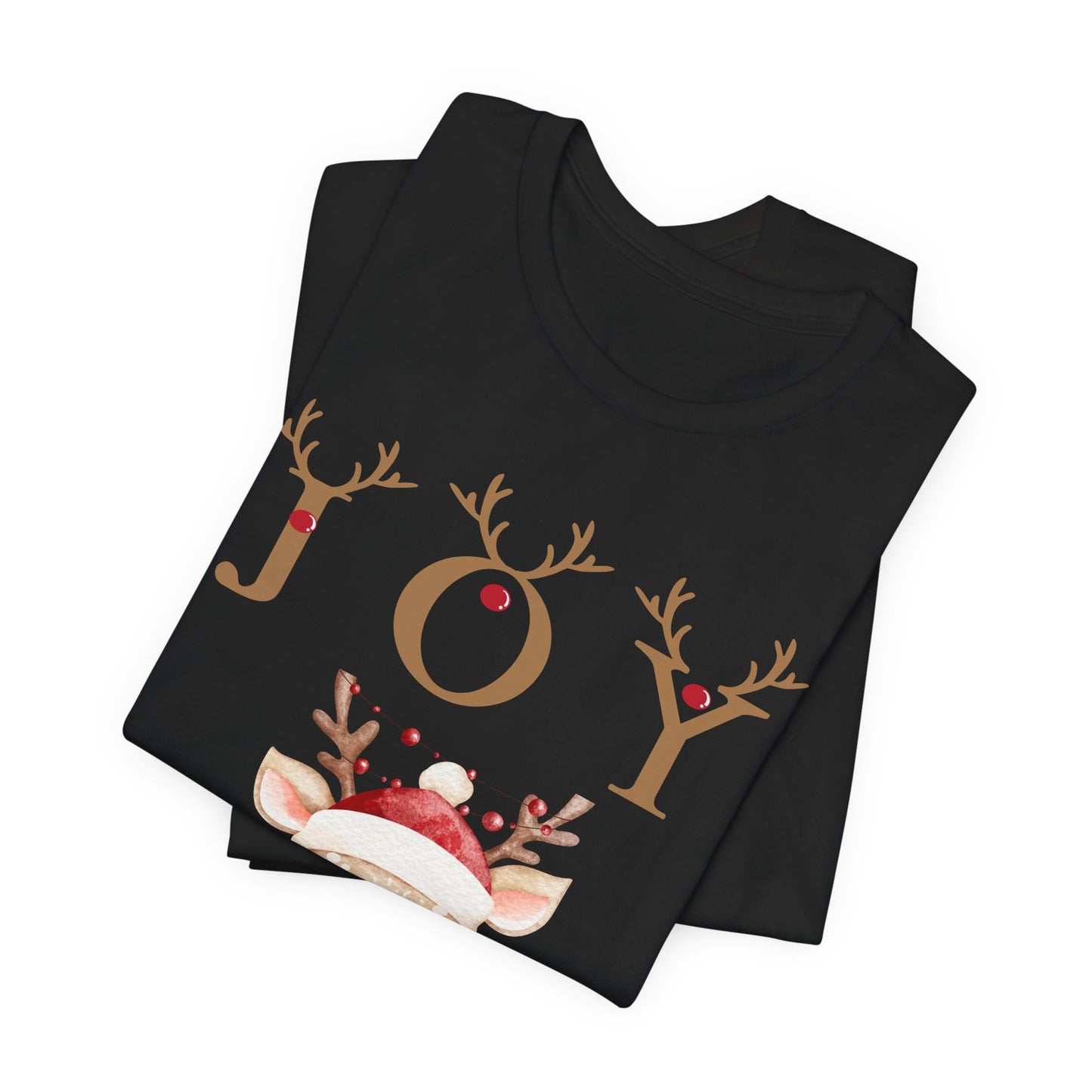 Joy Reindeer Tee – Cute Christmas Holiday T-Shirt