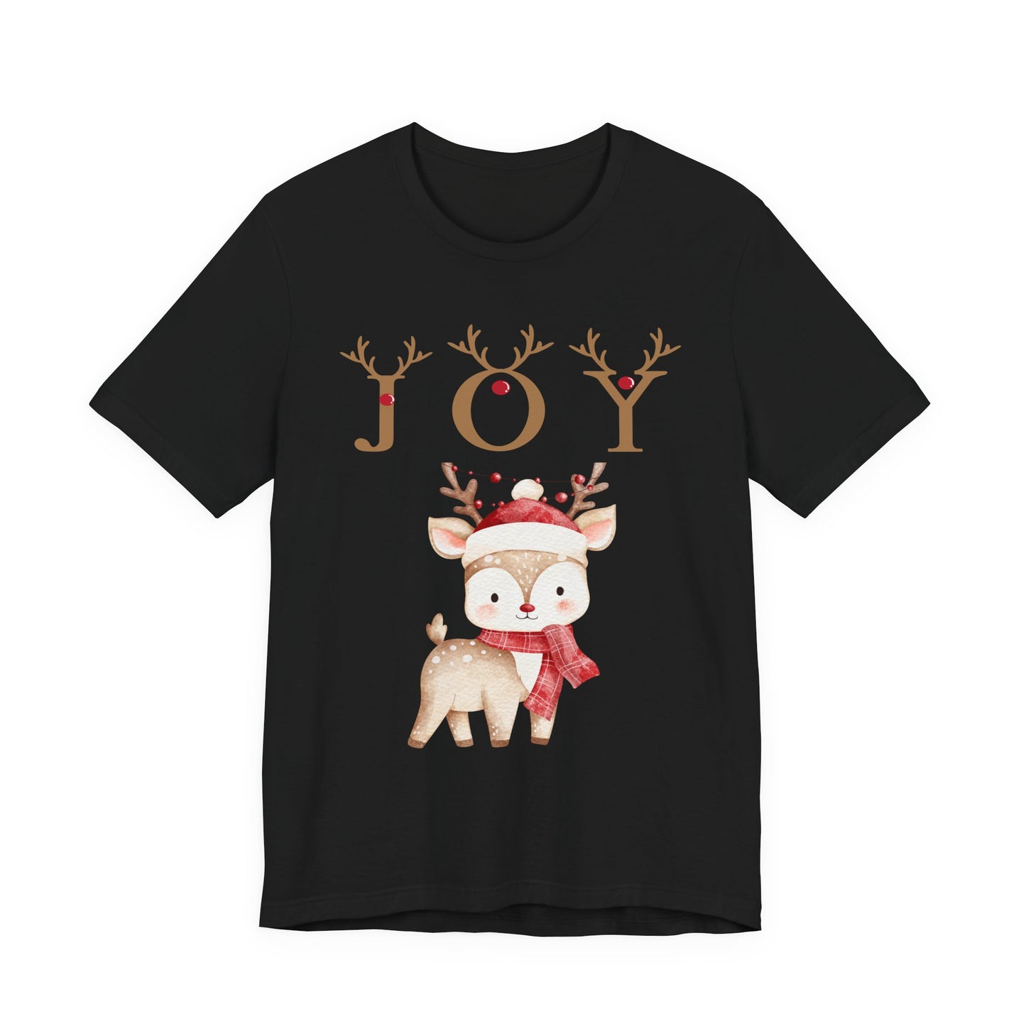 Joy Reindeer Tee – Cute Christmas Holiday T-Shirt