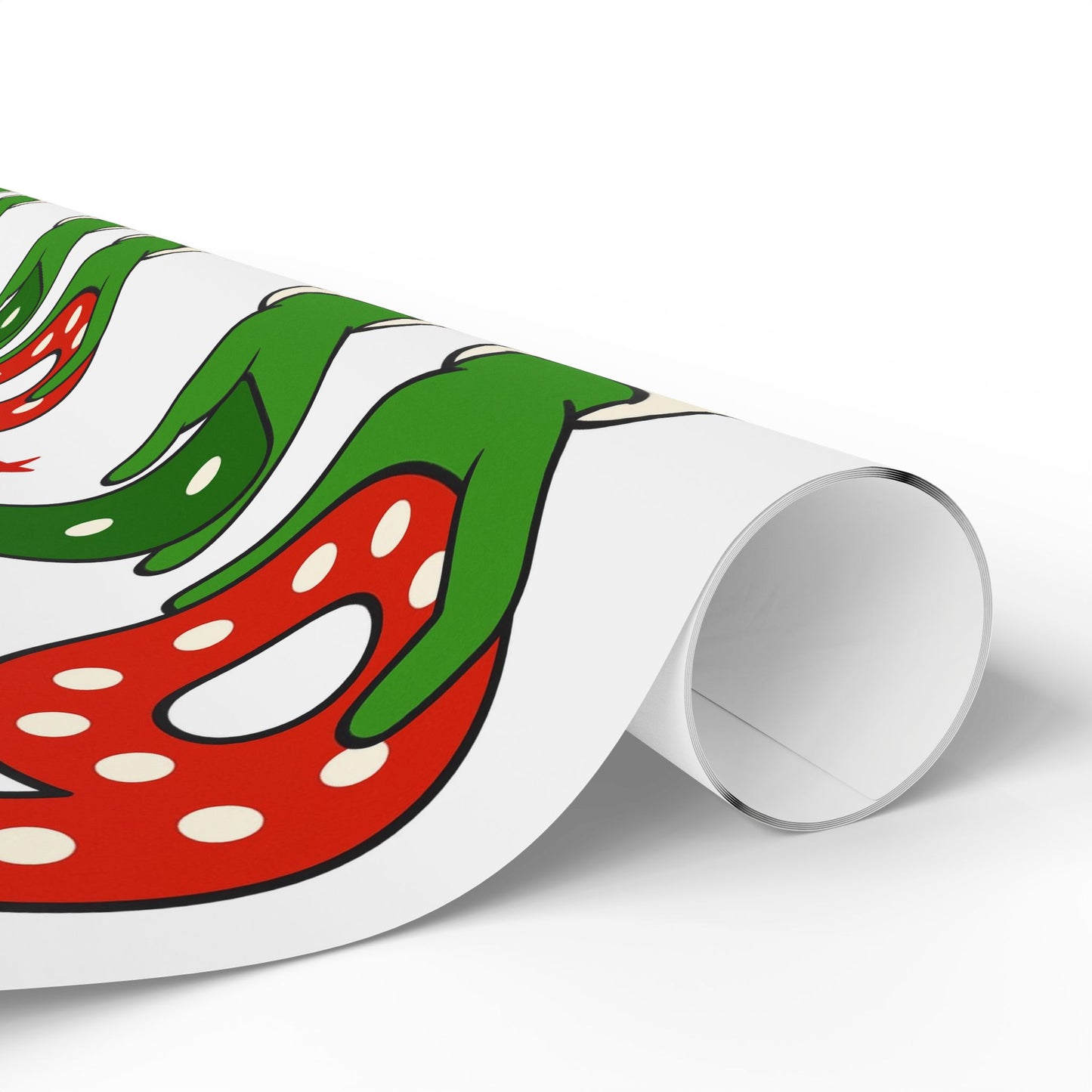 Christmas Elf  67 Stocking Pattern Wrapping Paper – Festive Red & Green Holiday Gift Wrap