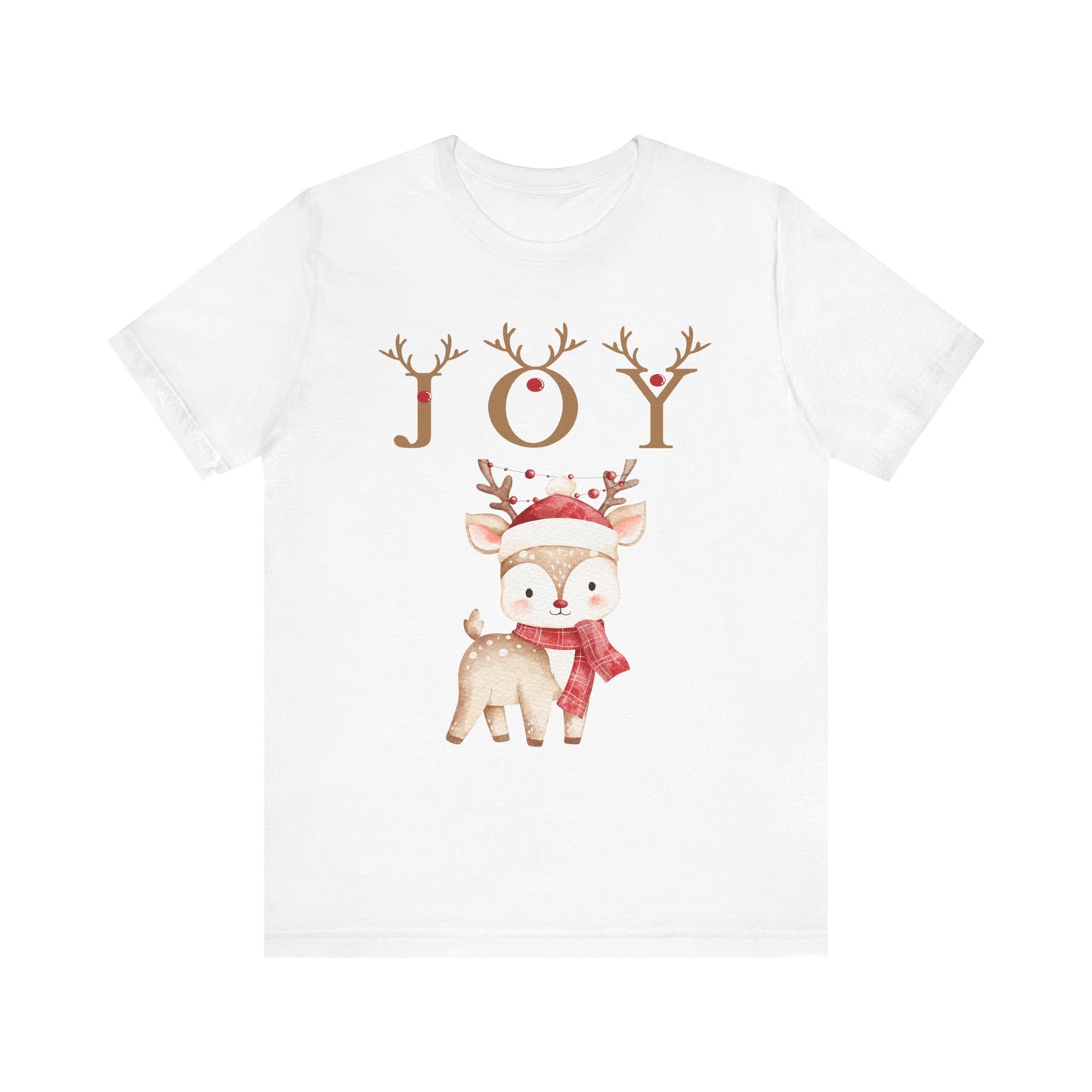 Joy Reindeer Tee – Cute Christmas Holiday T-Shirt