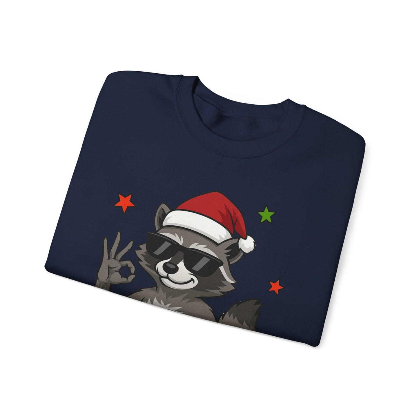 Christmas Raccoon 'Six Seven' Crewneck Sweatshirt