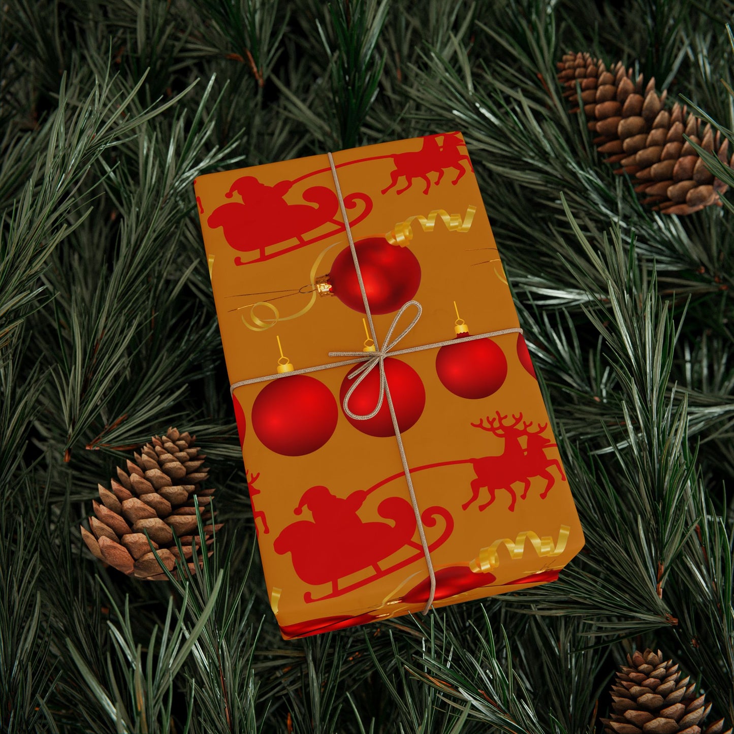 Holiday Balloon & Ornament Wrapping Paper