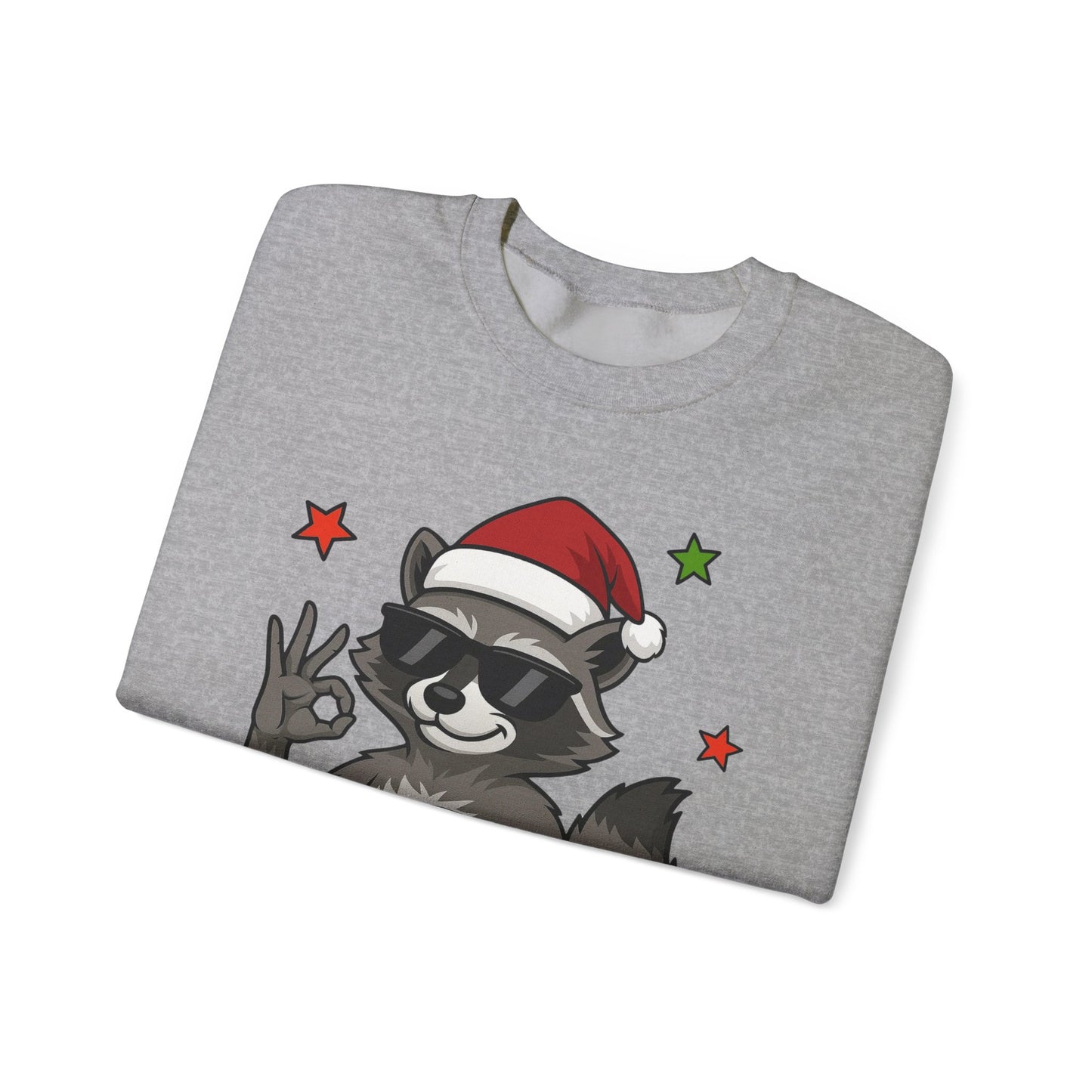 Christmas Raccoon 'Six Seven' Crewneck Sweatshirt