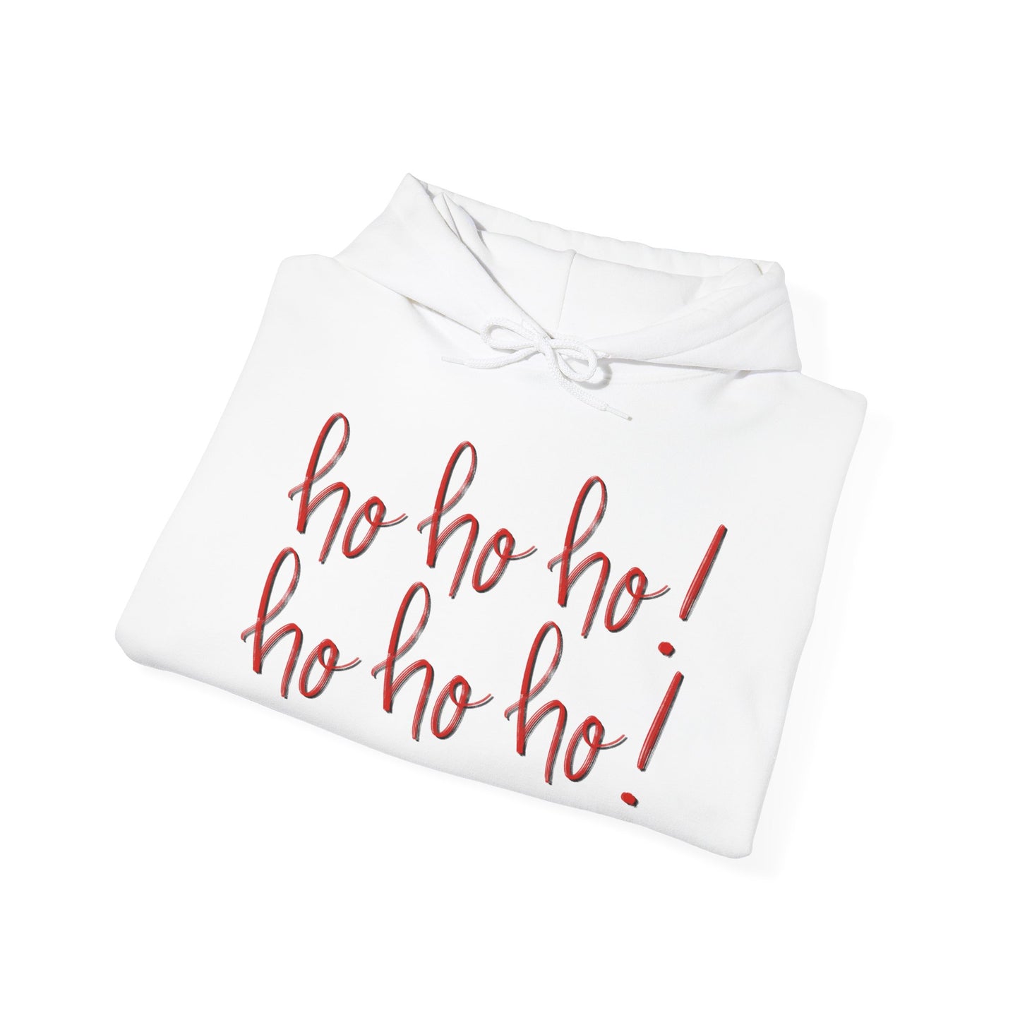 Ho Ho Ho Christmas Hoodie – Festive Script Holiday Pullover