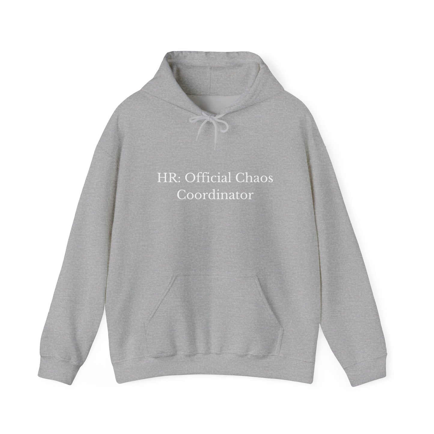 Cozy Unisex Hooded Sweatshirt, Perfect for Fall, Personalized Gift, HR: Official Chaos Coordinator