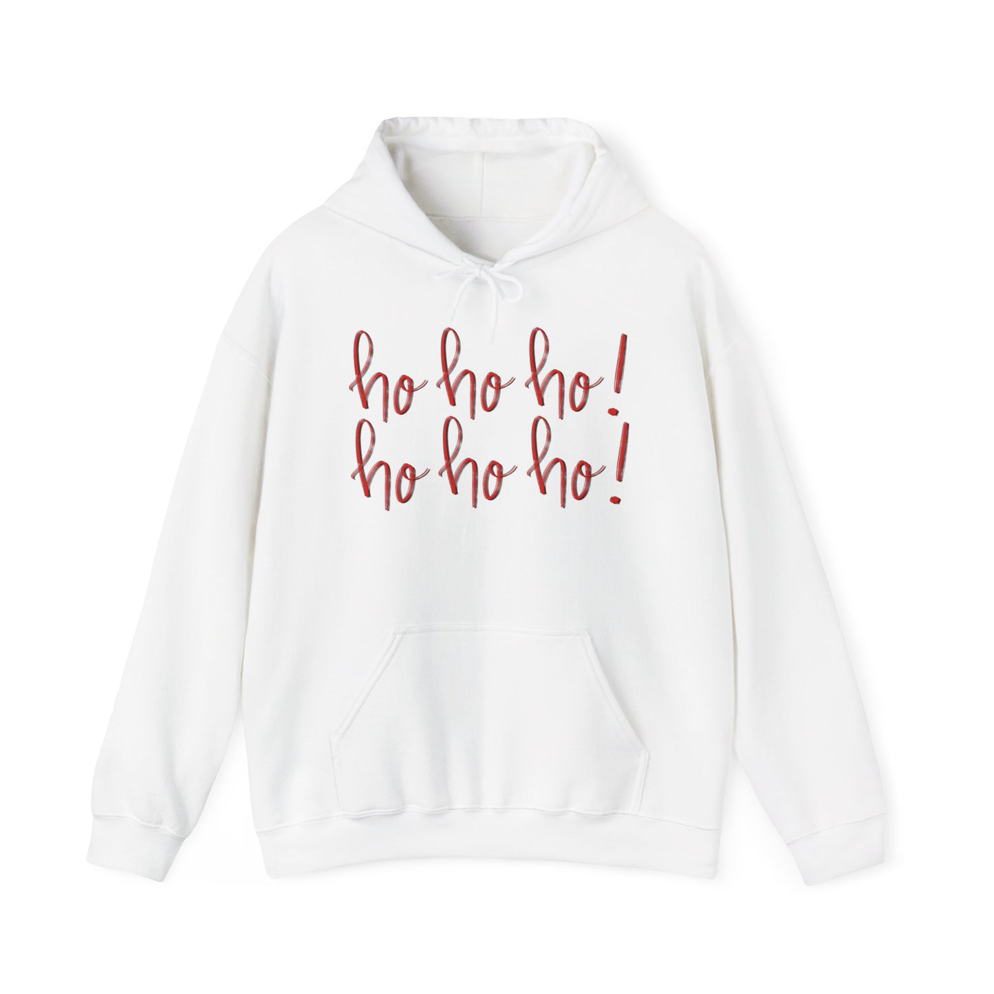 Ho Ho Ho Christmas Hoodie – Festive Script Holiday Pullover