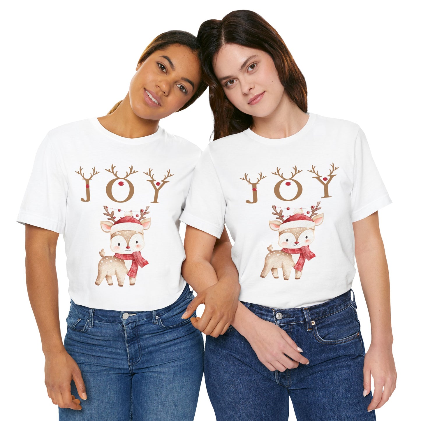 Joy Reindeer Tee – Cute Christmas Holiday T-Shirt