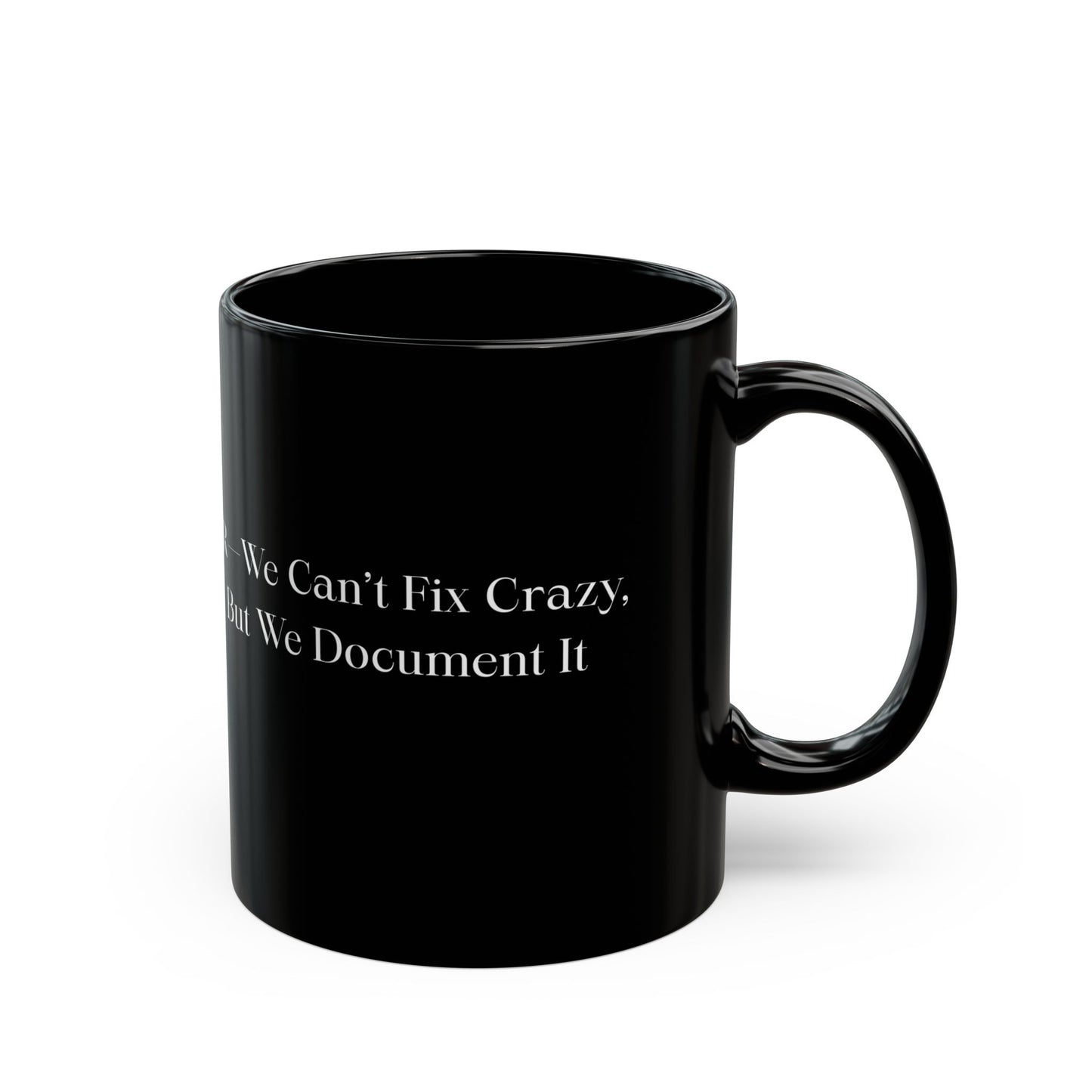 Funny HR Black Mug - HR Humor, Coffee Lover Gift, Office Decor, Work Friend Gift, Quirky Cup