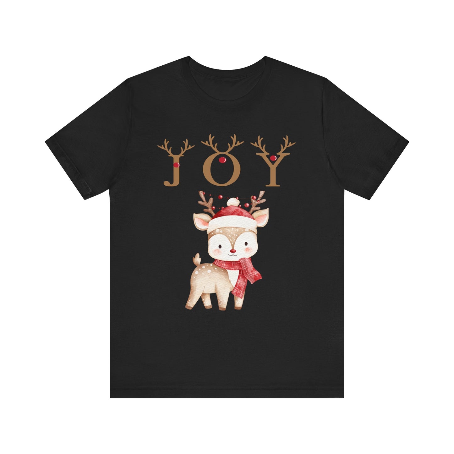 Joy Reindeer Tee – Cute Christmas Holiday T-Shirt