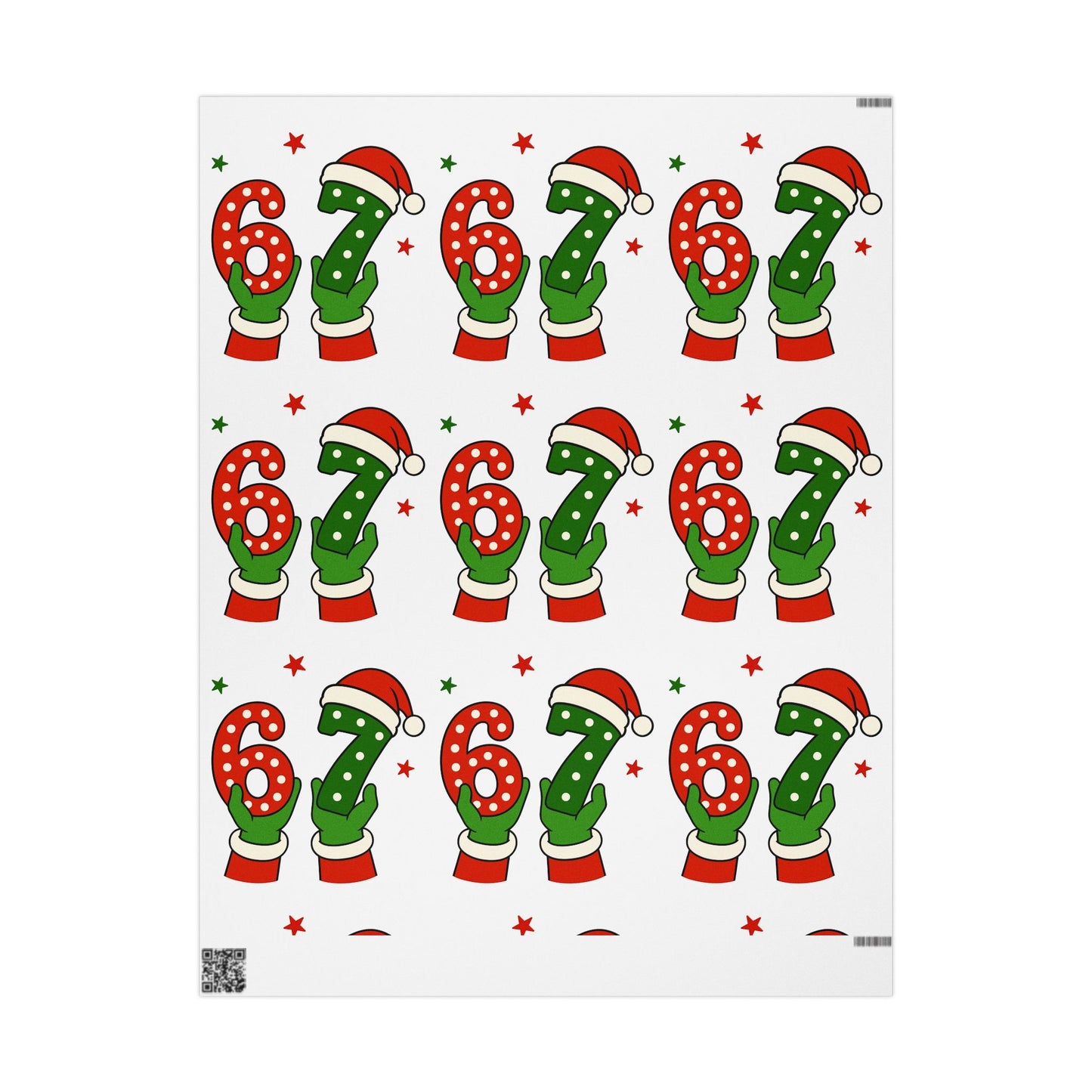 Christmas Elf  67 Stocking Pattern Wrapping Paper – Festive Red & Green Holiday Gift Wrap
