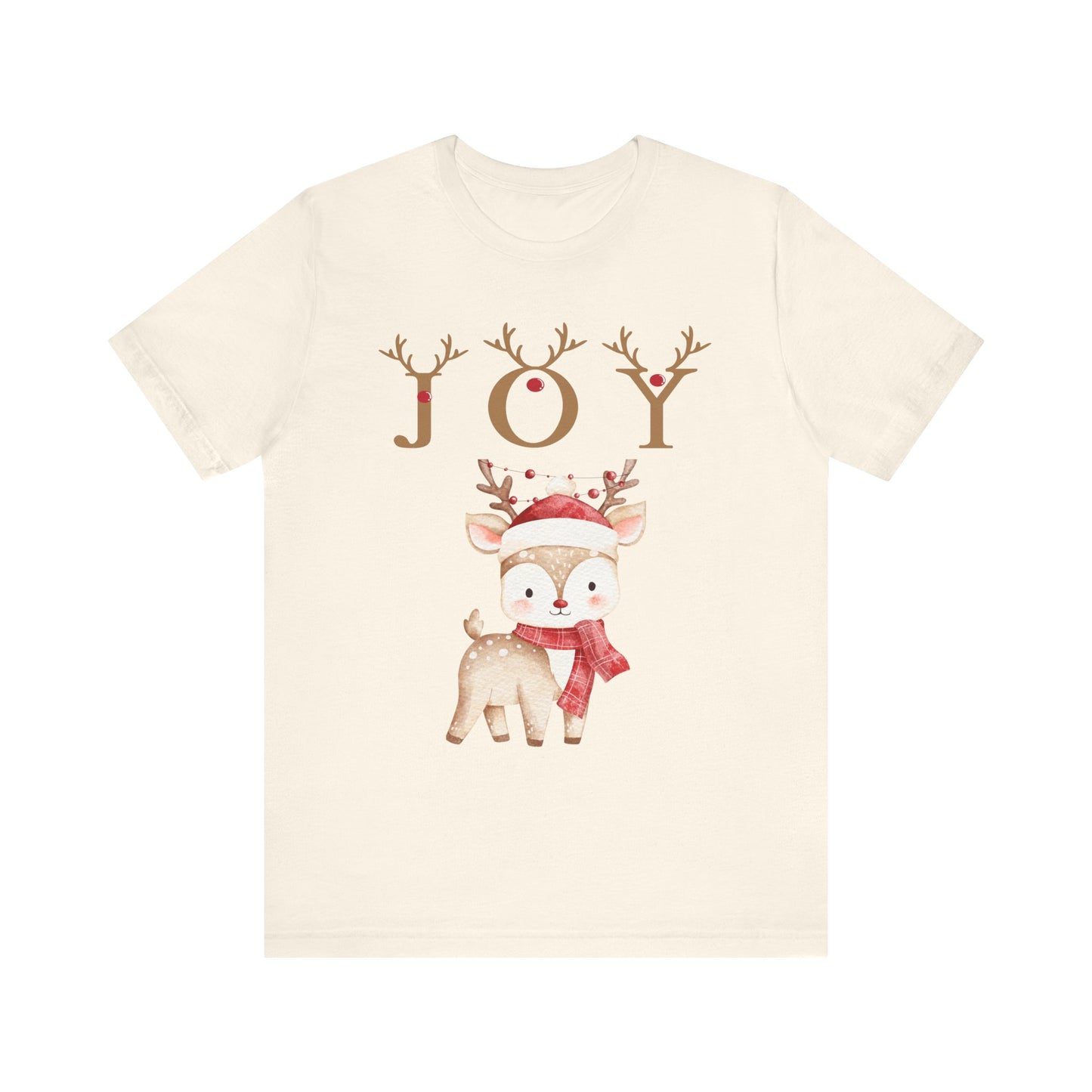 Joy Reindeer Tee – Cute Christmas Holiday T-Shirt