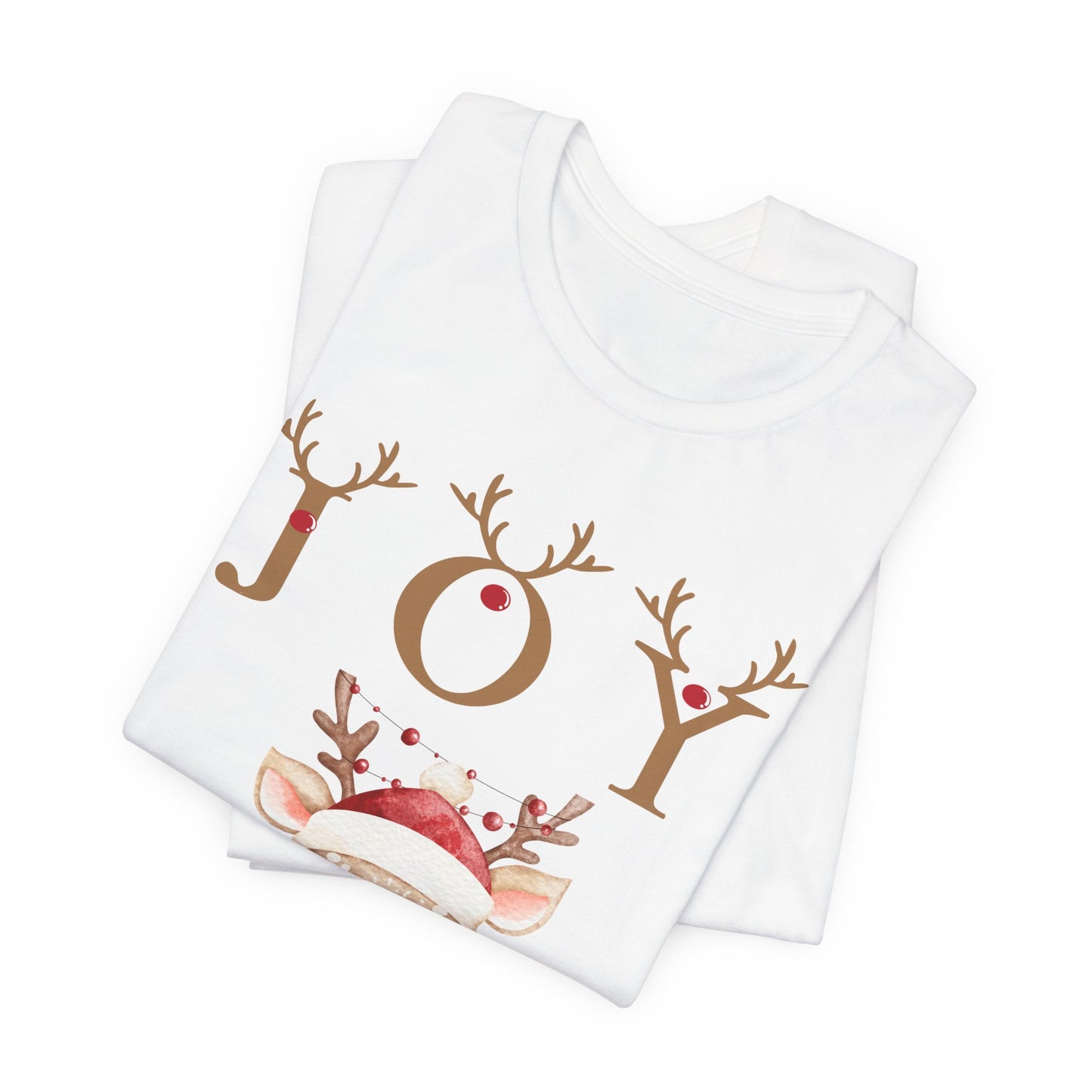 Joy Reindeer Tee – Cute Christmas Holiday T-Shirt