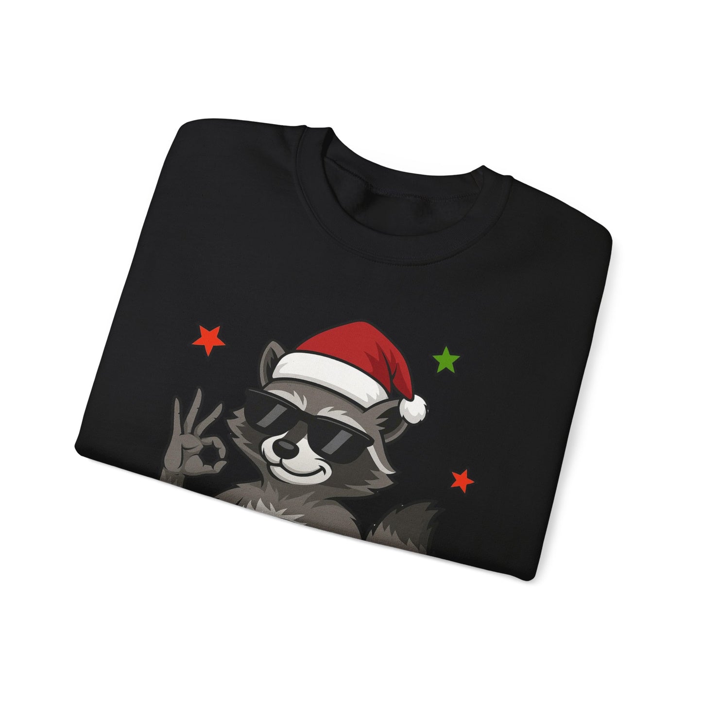 Christmas Raccoon 'Six Seven' Crewneck Sweatshirt