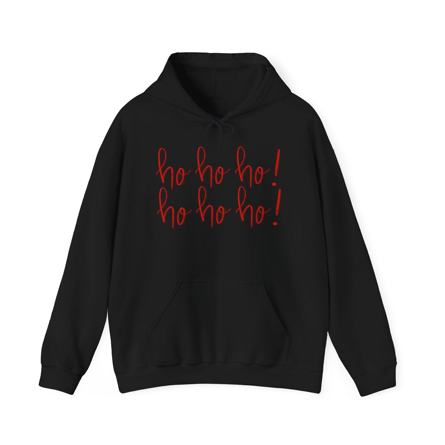 Ho Ho Ho Christmas Hoodie – Festive Script Holiday Pullover