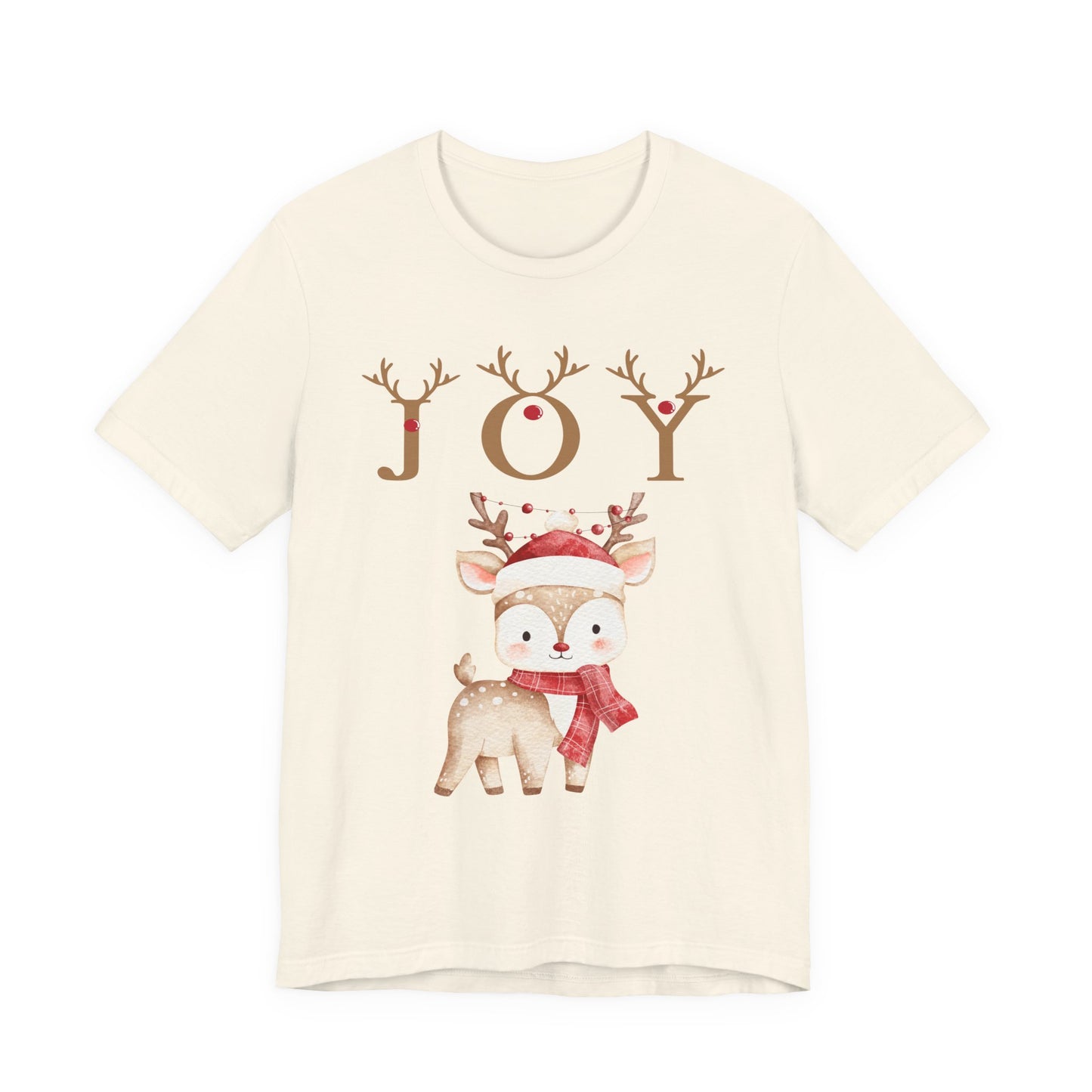 Joy Reindeer Tee – Cute Christmas Holiday T-Shirt