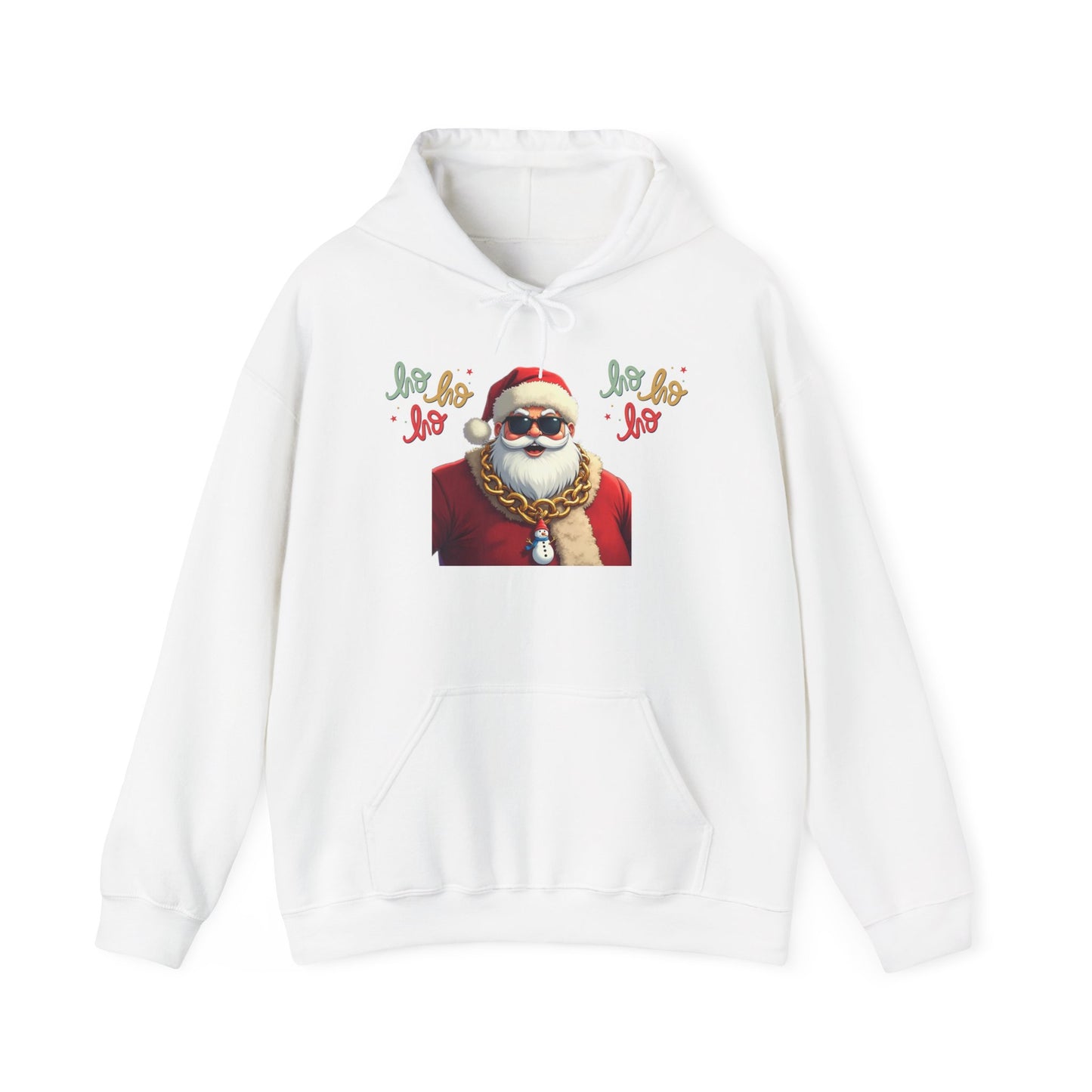 Santa Bling Hoodie – "Ho Ho Ho" Christmas Sweatshirt