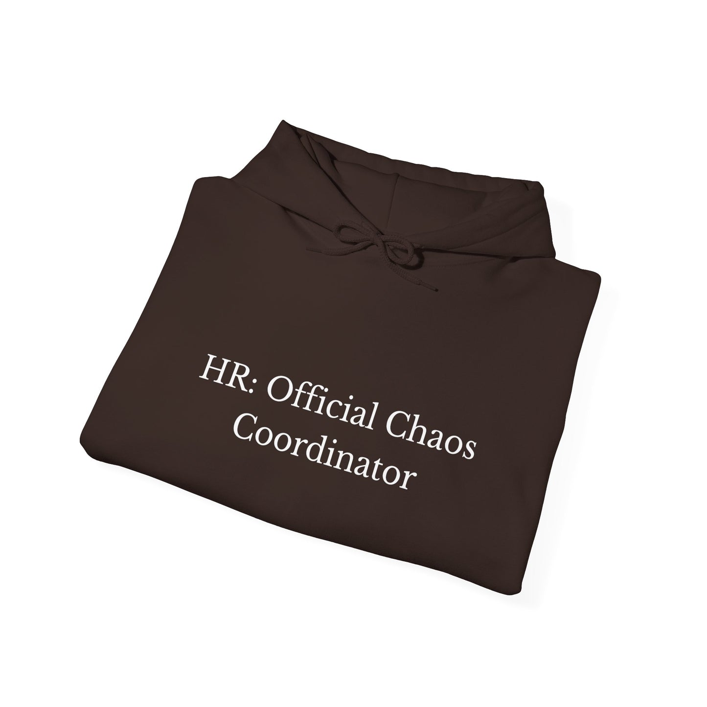 Cozy Unisex Hooded Sweatshirt, Perfect for Fall, Personalized Gift, HR: Official Chaos Coordinator