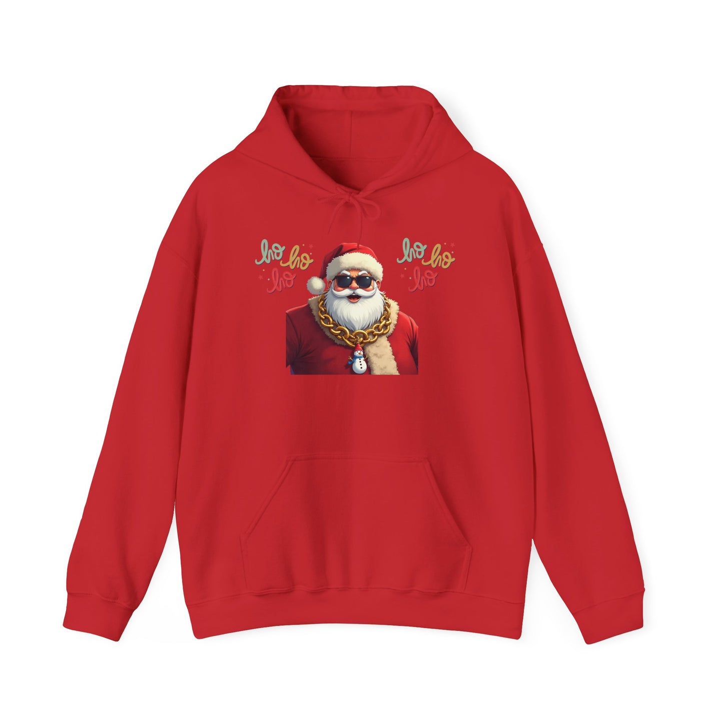 Santa Bling Hoodie – "Ho Ho Ho" Christmas Sweatshirt