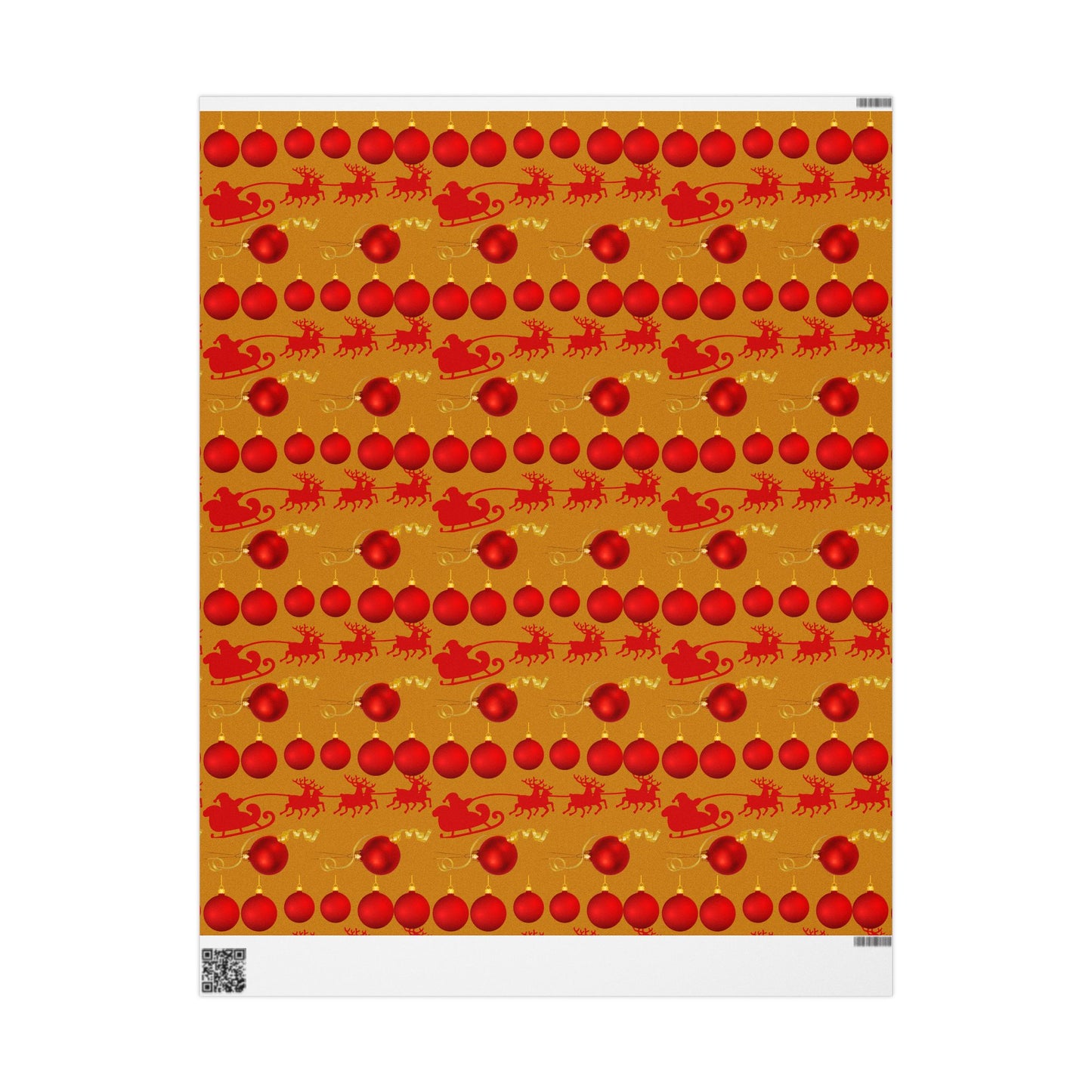 Holiday Balloon & Ornament Wrapping Paper