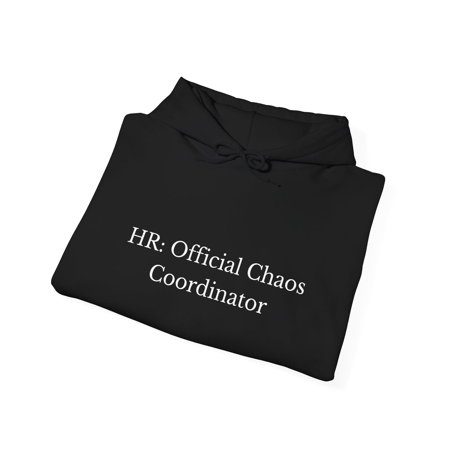 Cozy Unisex Hooded Sweatshirt, Perfect for Fall, Personalized Gift, HR: Official Chaos Coordinator