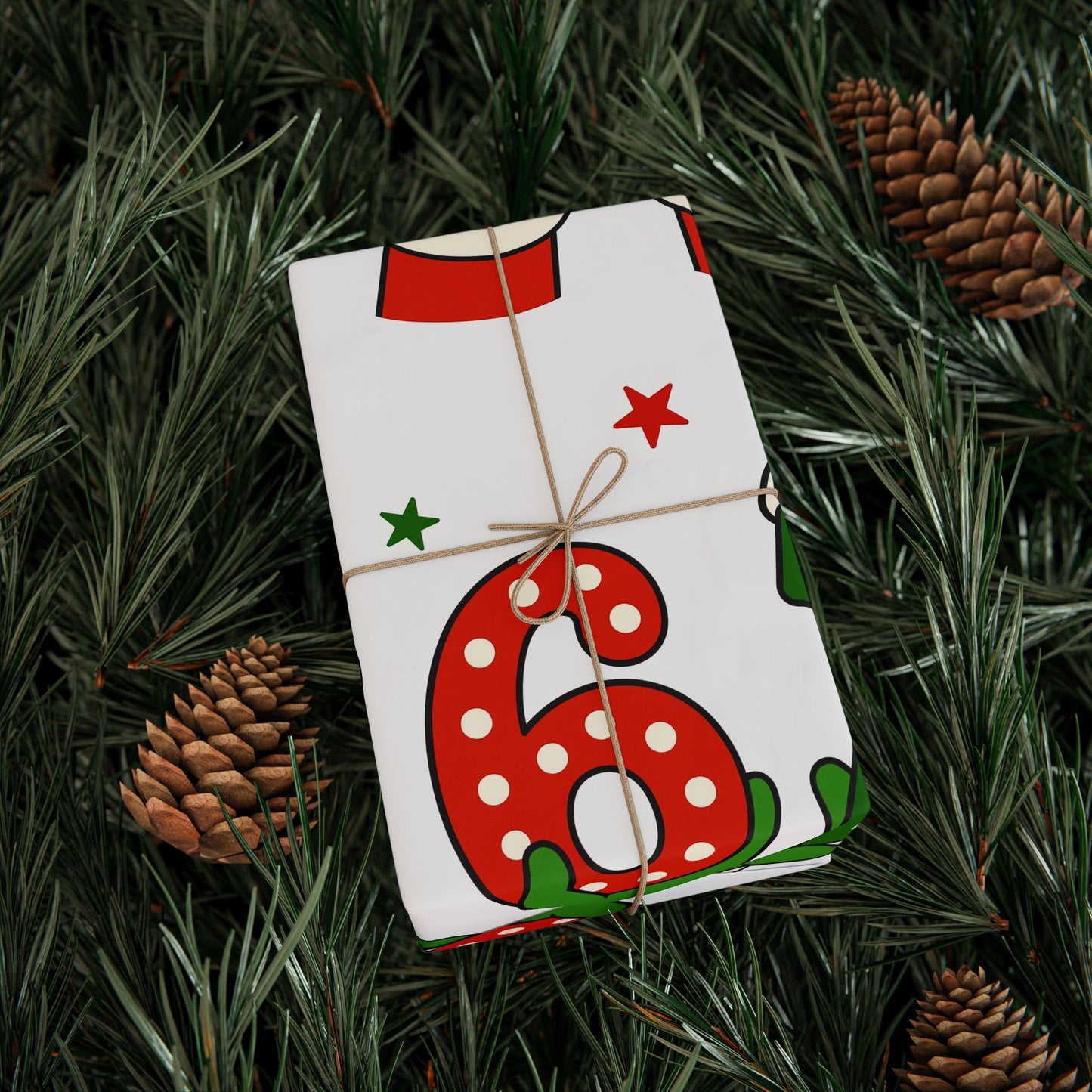 Christmas Elf  67 Stocking Pattern Wrapping Paper – Festive Red & Green Holiday Gift Wrap