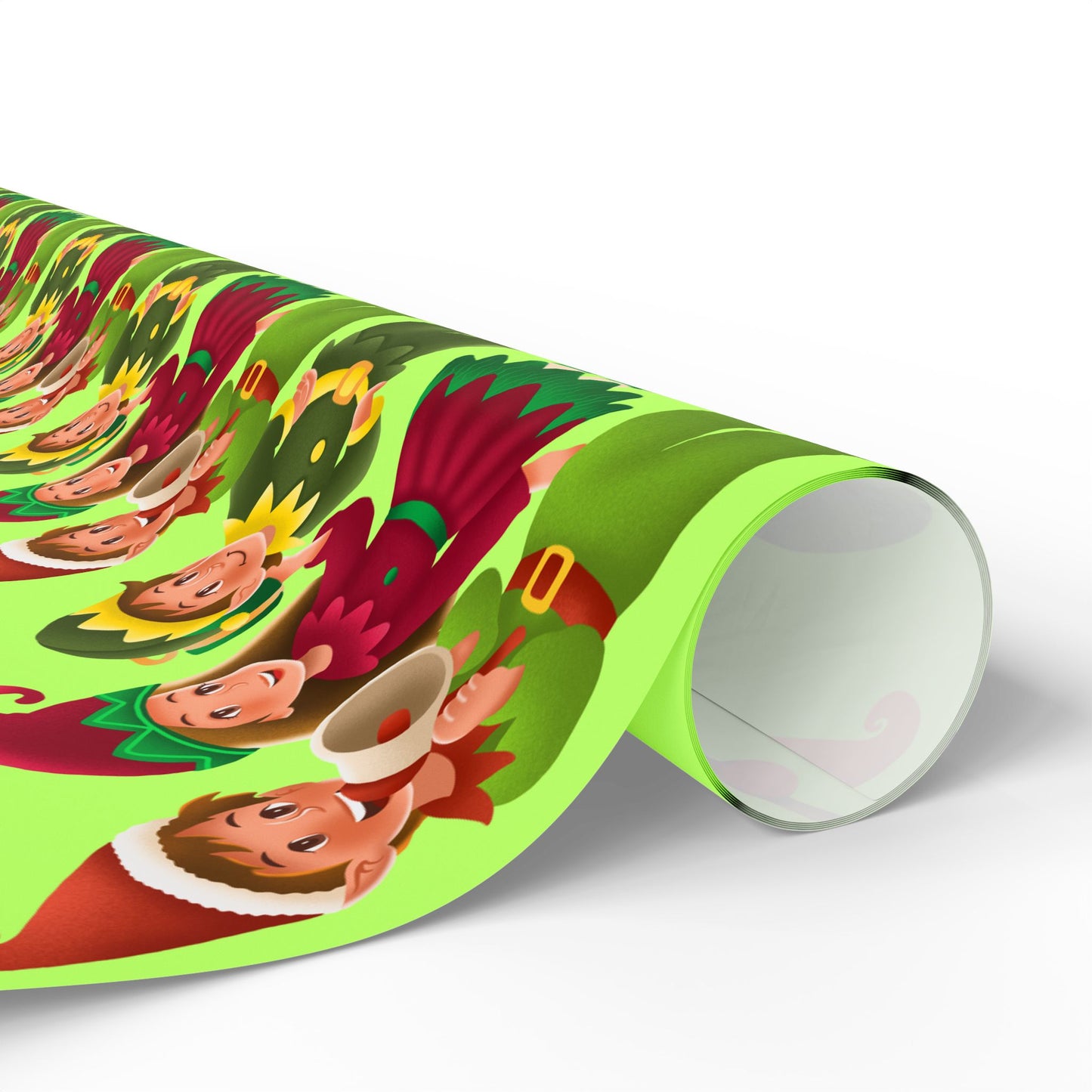 Christmas Elf Wrapping Paper - Cute Holiday Gift Wrap Roll