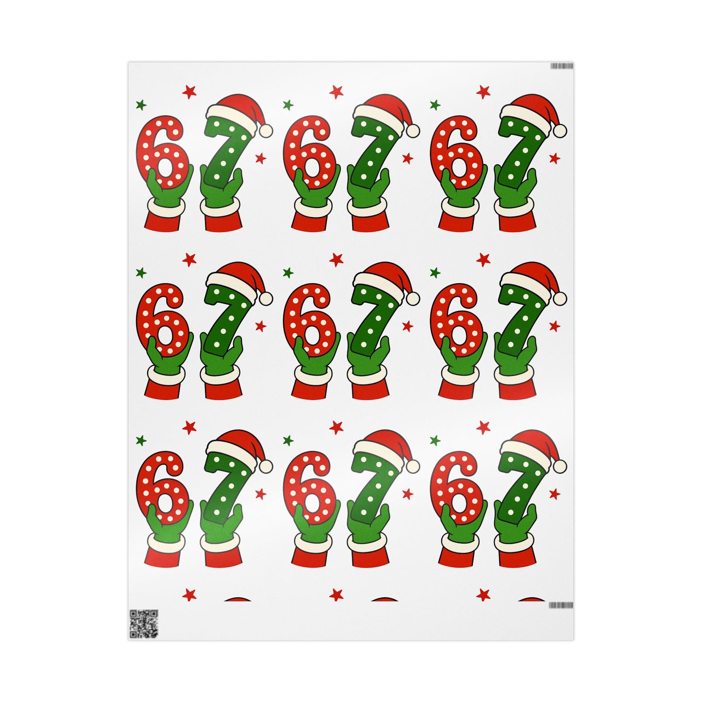 Christmas Elf  67 Stocking Pattern Wrapping Paper – Festive Red & Green Holiday Gift Wrap