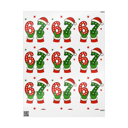 Christmas Elf  67 Stocking Pattern Wrapping Paper – Festive Red & Green Holiday Gift Wrap